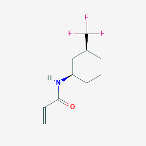 N-[(1R,3S)-3-(Trifluoromethyl)cyclohexyl]prop-2-enamide