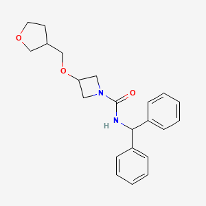 N-benzhydryl-3-((tetrahydrofuran-3-yl)methoxy)azetidine-1-carboxamide