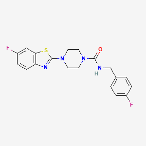 4-(6-fluorobenzo[d]thiazol-2-yl)-N-(4-fluorobenzyl)piperazine-1-carboxamide