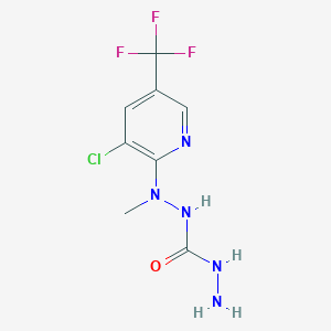 N''-[3-chloro-5-(trifluoromethyl)-2-pyridinyl]-N''-methylcarbonic dihydrazide
