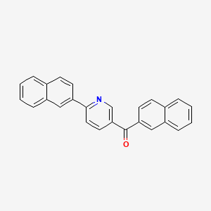 molecular formula C26H17NO B2829564 2-Naphthyl[6-(2-naphthyl)-3-pyridinyl]methanone CAS No. 502841-00-1