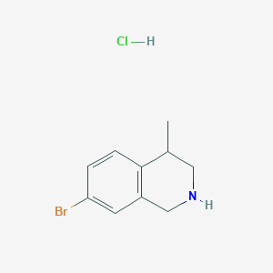 molecular formula C10H13BrClN B2829565 7-Bromo-4-methyl-1,2,3,4-tetrahydroisoquinoline hcl CAS No. 2173991-93-8