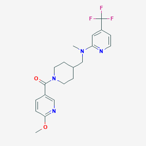 (6-Methoxypyridin-3-yl)-[4-[[methyl-[4-(trifluoromethyl)pyridin-2-yl]amino]methyl]piperidin-1-yl]methanone