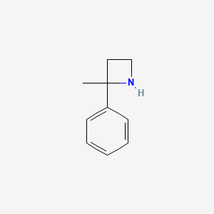 molecular formula C10H13N B2829581 2-Methyl-2-phenylazetidine CAS No. 1484541-53-8