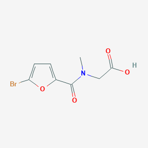 molecular formula C8H8BrNO4 B2829585 2-[1-(5-bromofuran-2-yl)-N-methylformamido]acetic acid CAS No. 954271-13-7