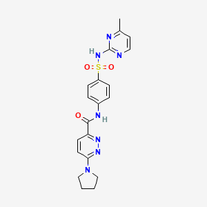 N-(4-(N-(4-methylpyrimidin-2-yl)sulfamoyl)phenyl)-6-(pyrrolidin-1-yl)pyridazine-3-carboxamide
