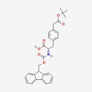 molecular formula C30H31NO6 B2829614 (S)-2-((((9H-Fluoren-9-yl)methoxy)carbonyl)amino)-3-(4-(2-(tert-butoxy)-2-oxoethyl)phenyl)propanoic acid CAS No. 222842-99-1