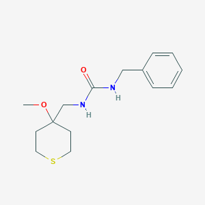 1-benzyl-3-((4-methoxytetrahydro-2H-thiopyran-4-yl)methyl)urea