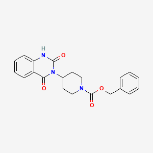 molecular formula C21H21N3O4 B2829618 benzyl 4-(2,4-dioxo-1,2-dihydroquinazolin-3(4H)-yl)piperidine-1-carboxylate CAS No. 1903842-67-0