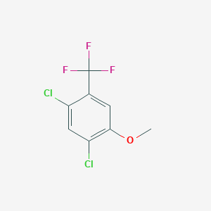 molecular formula C8H5Cl2F3O B2829635 1,5-Dichloro-2-methoxy-4-(trifluoromethyl)benzene CAS No. 1081849-77-5