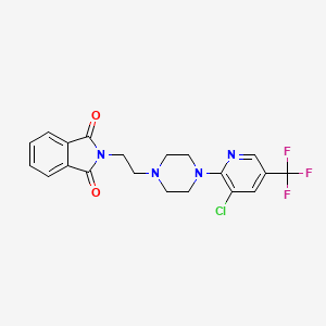 2-[2-[4-[3-Chloro-5-(trifluoromethyl)pyridin-2-yl]piperazin-1-yl]ethyl]isoindole-1,3-dione