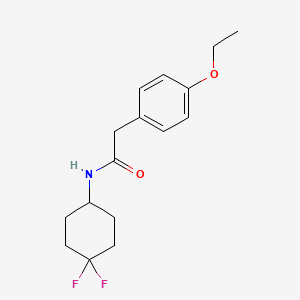 molecular formula C16H21F2NO2 B2829648 N-(4,4-二氟环己基)-2-(4-乙氧苯基)乙酰胺 CAS No. 2034386-51-9