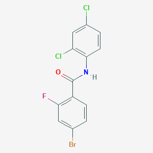 molecular formula C13H7BrCl2FNO B2829652 4-bromo-N-(2,4-dichlorophenyl)-2-fluorobenzamide CAS No. 391223-39-5
