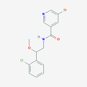 molecular formula C15H14BrClN2O2 B2829656 5-bromo-N-(2-(2-chlorophenyl)-2-methoxyethyl)nicotinamide CAS No. 1795195-28-6
