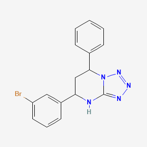 5-(3-Bromophenyl)-7-phenyl-4,5,6,7-tetrahydrotetrazolo[1,5-a]pyrimidine
