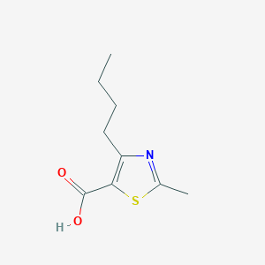 molecular formula C9H13NO2S B2829668 4-Butyl-2-methyl-1,3-thiazole-5-carboxylic acid CAS No. 1267233-79-3