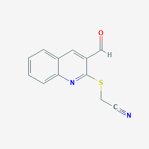 2-(3-Formylquinolin-2-yl)sulfanylacetonitrile