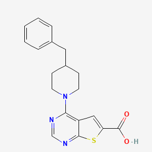4-(4-Benzylpiperidin-1-yl)thieno[2,3-d]pyrimidine-6-carboxylic acid