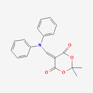 molecular formula C19H17NO4 B2829699 5-((二苯胺)甲亚甲基)-2,2-二甲基-1,3-二氧杂环戊烷-4,6-二酮 CAS No. 959083-26-2