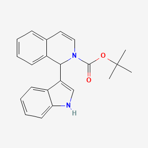 molecular formula C22H22N2O2 B2829720 叔丁基 1-(1H-吲哚-3-基)异喹啉-2(1H)-羧酸酯 CAS No. 1612888-20-6