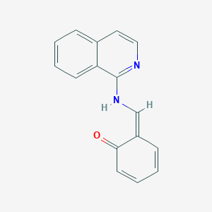 (6Z)-6-[(isoquinolin-1-ylamino)methylidene]cyclohexa-2,4-dien-1-one