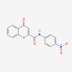 molecular formula C16H10N2O5 B2829742 N-(4-nitrophenyl)-4-oxo-4H-chromene-2-carboxamide CAS No. 32521-44-1