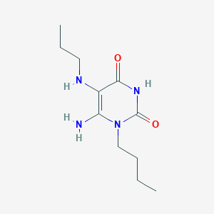 6-Amino-1-butyl-5-(propylamino)-1,2,3,4-tetrahydropyrimidine-2,4-dione