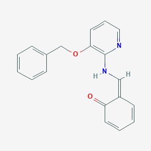 molecular formula C19H16N2O2 B282975 (6Z)-6-[[(3-phenylmethoxypyridin-2-yl)amino]methylidene]cyclohexa-2,4-dien-1-one 