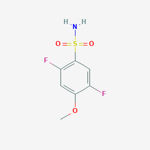 molecular formula C7H7F2NO3S B2829753 2,5-二氟-4-甲氧基苯磺酰胺 CAS No. 1208075-55-1