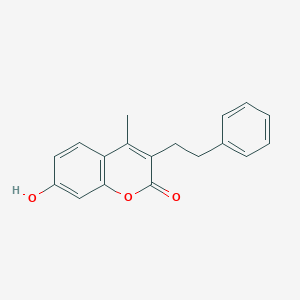 molecular formula C18H16O3 B282976 7-hydroxy-4-methyl-3-(2-phenylethyl)-2H-chromen-2-one 