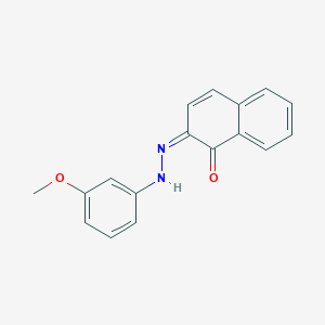 (2Z)-2-[(3-methoxyphenyl)hydrazinylidene]naphthalen-1-one