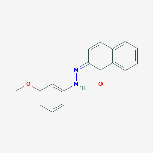 molecular formula C17H14N2O2 B282977 (2Z)-2-[(3-methoxyphenyl)hydrazinylidene]naphthalen-1-one 