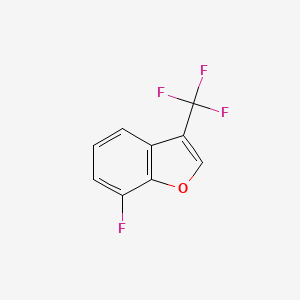 molecular formula C9H4F4O B2829777 7-Fluoro-3-(trifluoromethyl)benzofuran CAS No. 1400764-58-0