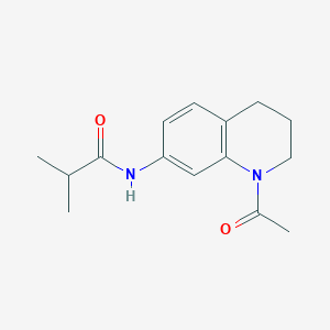 molecular formula C15H20N2O2 B2829779 N-(1-acetyl-1,2,3,4-tetrahydroquinolin-7-yl)isobutyramide CAS No. 898465-07-1