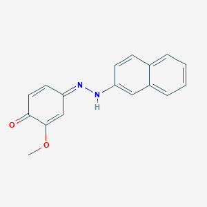 (4Z)-2-methoxy-4-(naphthalen-2-ylhydrazinylidene)cyclohexa-2,5-dien-1-one