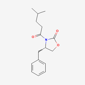 molecular formula C16H21NO3 B2829780 (S)-4-苄基-3-(4-甲基戊酰)噁唑烷-2-酮 CAS No. 113543-30-9