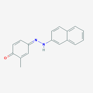 molecular formula C17H14N2O B282980 (4Z)-2-methyl-4-(naphthalen-2-ylhydrazinylidene)cyclohexa-2,5-dien-1-one 