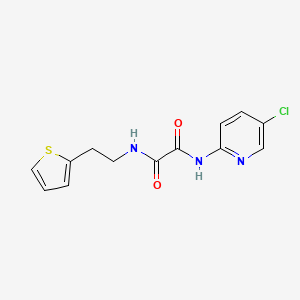 molecular formula C13H12ClN3O2S B2829826 N1-(5-chloropyridin-2-yl)-N2-(2-(thiophen-2-yl)ethyl)oxalamide CAS No. 1211416-87-3