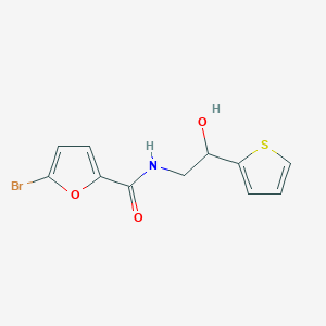 molecular formula C11H10BrNO3S B2829834 5-bromo-N-(2-hydroxy-2-(thiophen-2-yl)ethyl)furan-2-carboxamide CAS No. 1351587-29-5