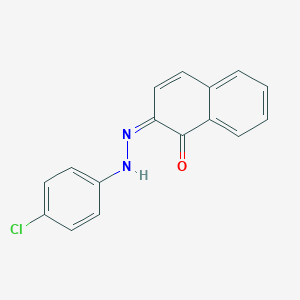 molecular formula C16H11ClN2O B282984 (2Z)-2-[(4-chlorophenyl)hydrazinylidene]naphthalen-1-one 