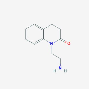 molecular formula C11H14N2O B2829847 1-(2-Aminoethyl)-1,3,4-trihydroquinolin-2-one CAS No. 113582-21-1