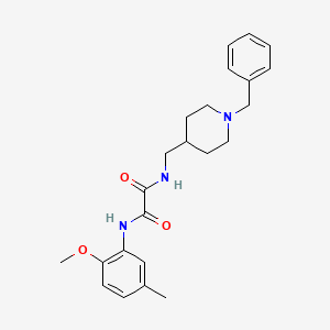 molecular formula C23H29N3O3 B2829848 N1-((1-benzylpiperidin-4-yl)methyl)-N2-(2-methoxy-5-methylphenyl)oxalamide CAS No. 953138-60-8