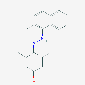 molecular formula C19H18N2O B282986 3,5-dimethyl-4-[(2-methylnaphthalen-1-yl)hydrazinylidene]cyclohexa-2,5-dien-1-one 