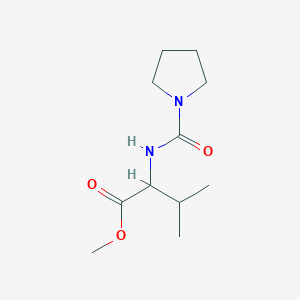 molecular formula C11H20N2O3 B2829865 甲基-N-(吡咯啉-1-基甲酰)缬氨酸 CAS No. 1009698-17-2