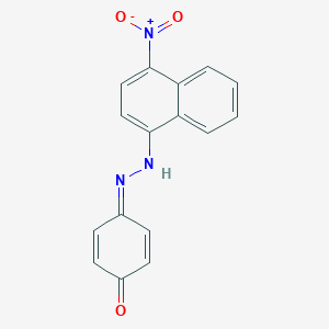 molecular formula C16H11N3O3 B282988 4-[(4-nitronaphthalen-1-yl)hydrazinylidene]cyclohexa-2,5-dien-1-one 
