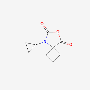 molecular formula C9H11NO3 B2829884 5-Cyclopropyl-7-oxa-5-azaspiro[3.4]octane-6,8-dione CAS No. 1909336-09-9