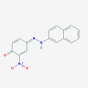 (4Z)-4-(naphthalen-2-ylhydrazinylidene)-2-nitrocyclohexa-2,5-dien-1-one