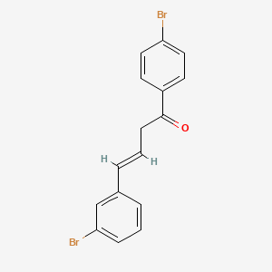 molecular formula C16H12Br2O B2829914 (E)-4-(3-bromophenyl)-1-(4-bromophenyl)but-3-en-1-one CAS No. 1321685-46-4