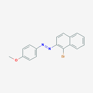 molecular formula C17H13BrN2O B282992 4-[(1-Bromo-2-naphthyl)diazenyl]phenyl methyl ether 