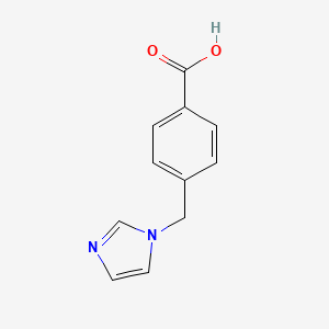 molecular formula C11H10N2O2 B2829923 4-(1H-咪唑-1-基甲基)苯甲酸 CAS No. 94084-75-0